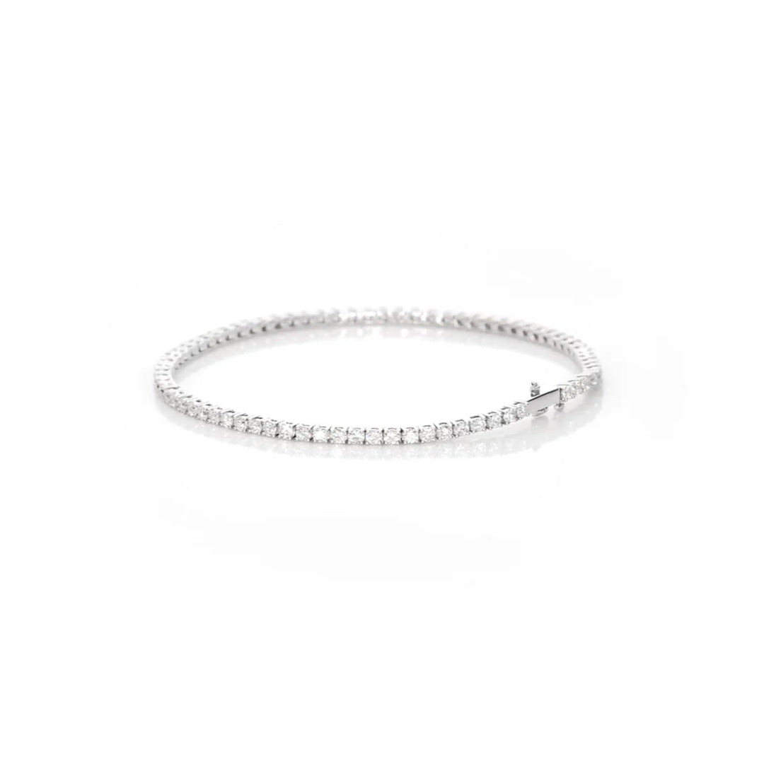 2 Carat Lab - Grown Diamond Tennis Bracelet 14K White Gold - Raphana Jewellery