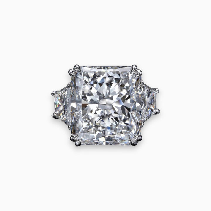 5 Carat Three Stone Engagement Ring - Raphana Jewellery