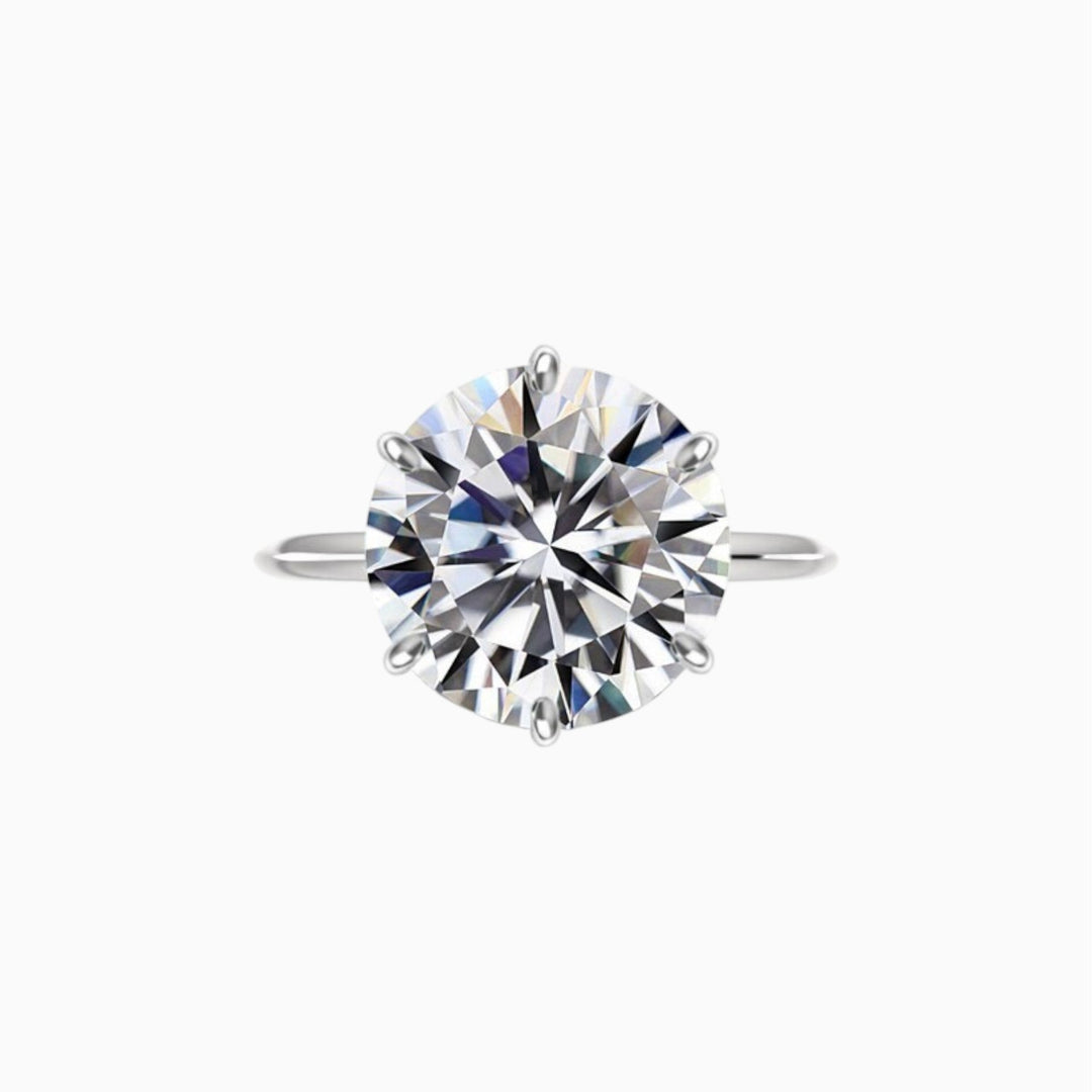 7 Carat Round Brilliant Cut Diamond Ring - Raphana Jewellery