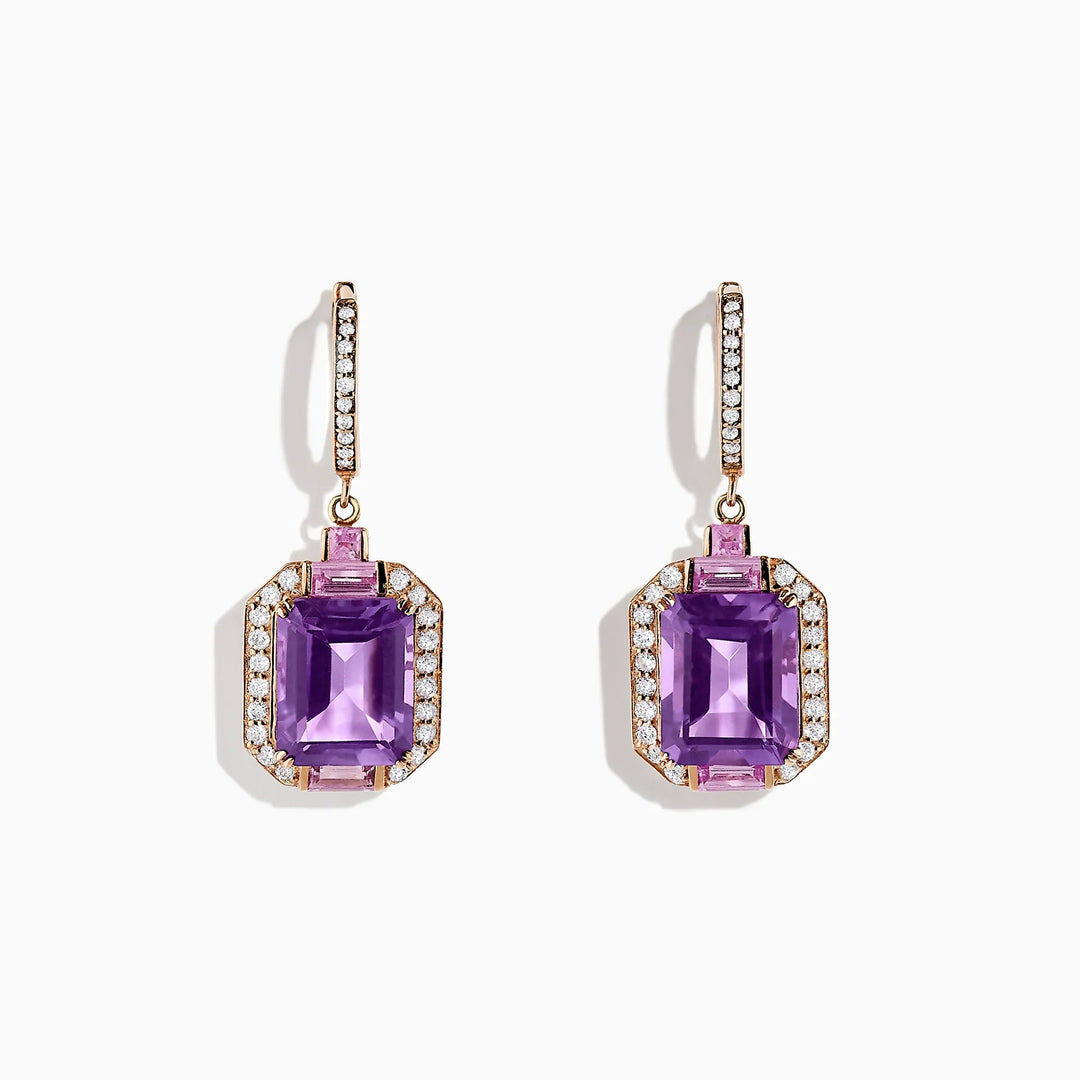 Alexa - Amethyst Earrings ( - Raphana Jewellery