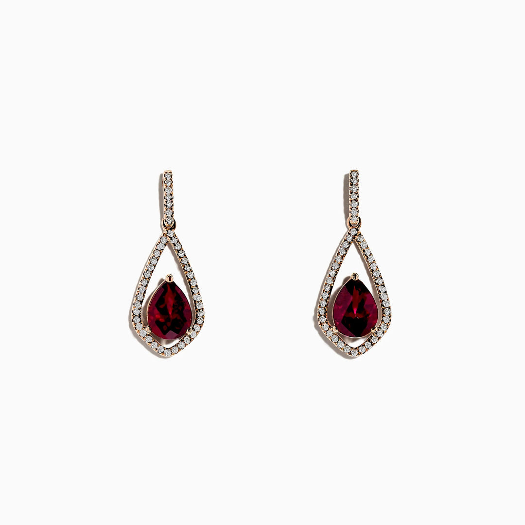 Alexis - Garnet Earrings - Raphana Jewellery