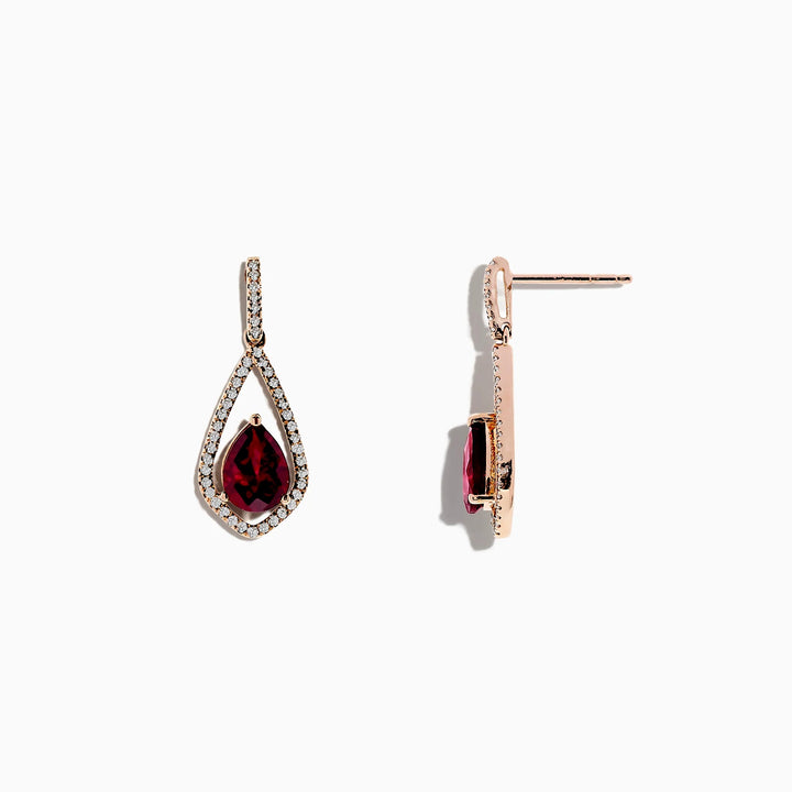 Alexis - Garnet Earrings - Raphana Jewellery