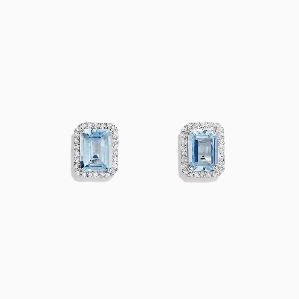 Amy - Aquamarine Earrings - Raphana Jewellery