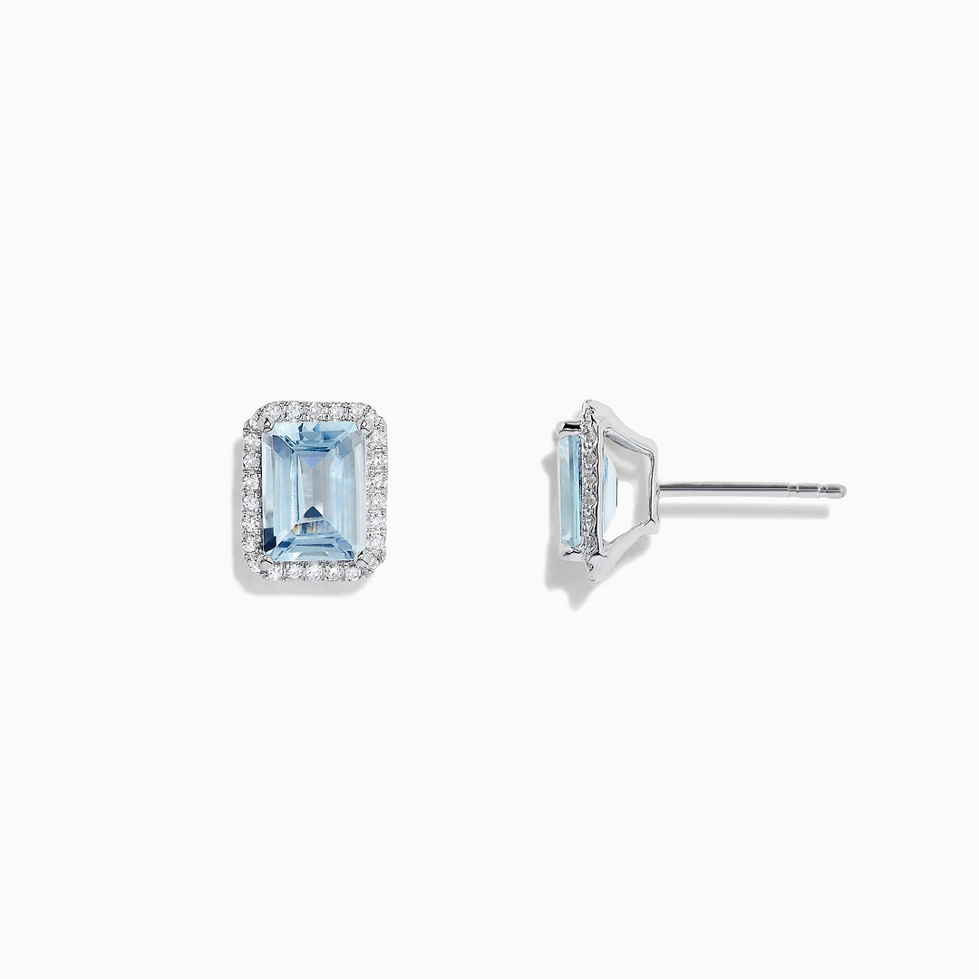 Amy - Aquamarine Earrings - Raphana Jewellery