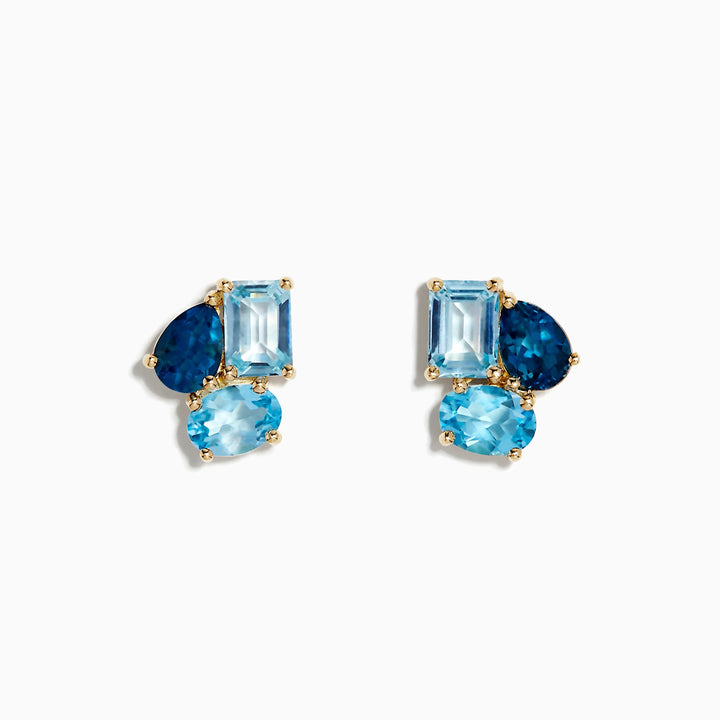 Aubree - Blue Topaz Earrings - Raphana Jewellery