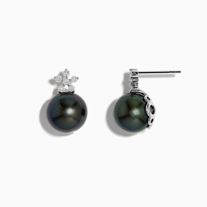 Bruna - Tahitian Pearl Earrings - Raphana Jewellery