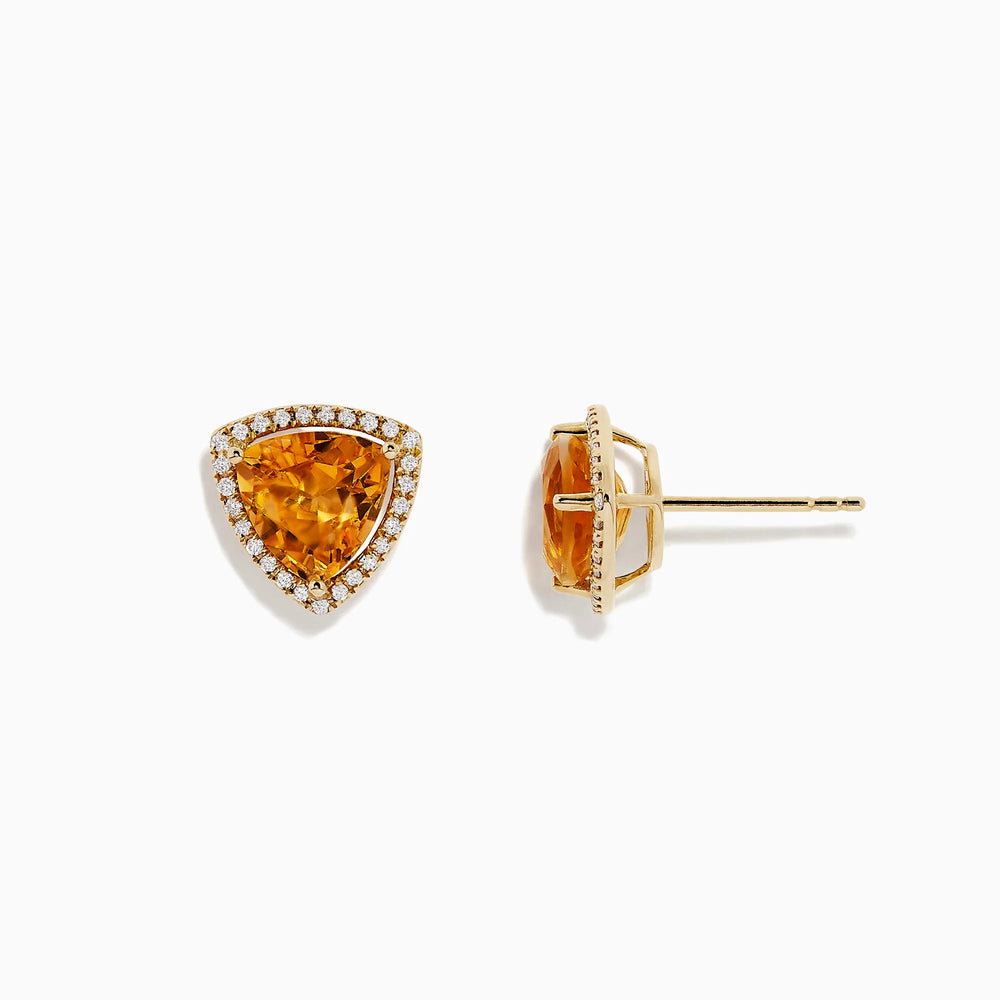 Cora - Citrine Earrings - Raphana Jewellery