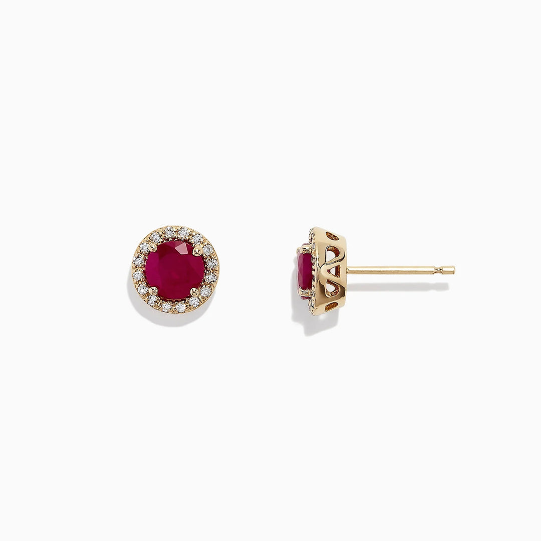 Ellie - Ruby Earrings - Raphana Jewellery