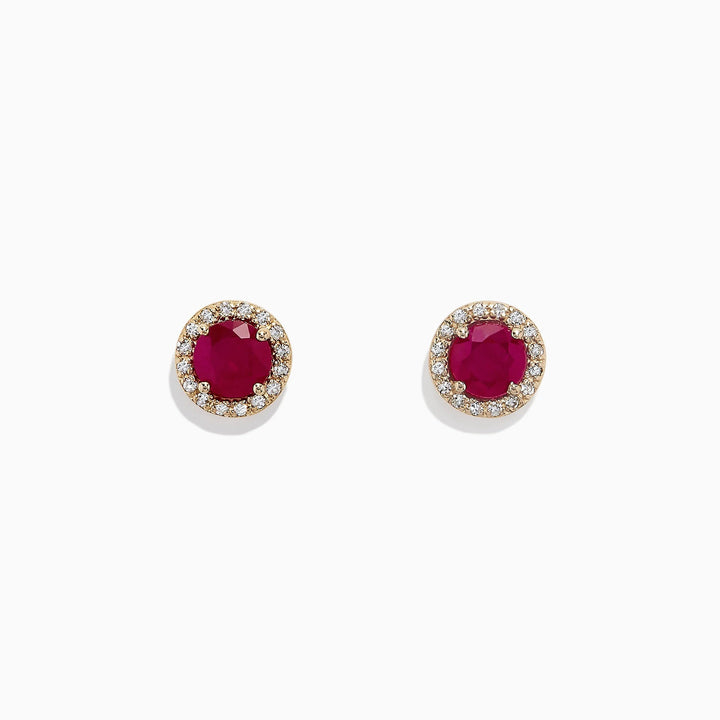 Ellie - Ruby Earrings - Raphana Jewellery