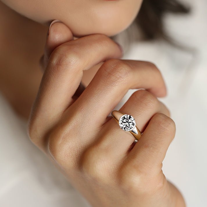 Esme Moissanite Ring - Raphana Jewellery