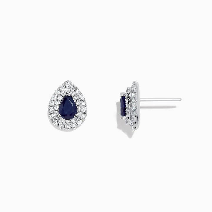 Georgia - Sapphire Earrings - Raphana Jewellery