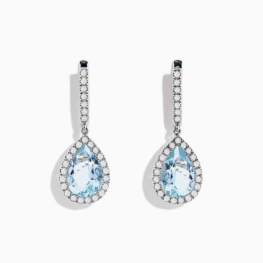 Iris - Aquamarine Earrings - Raphana Jewellery