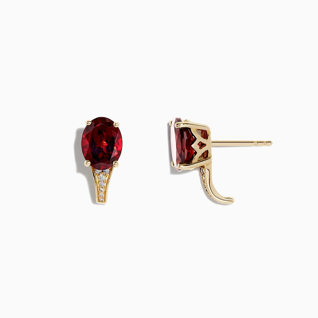 Isis - Garnet Earrings - Raphana Jewellery