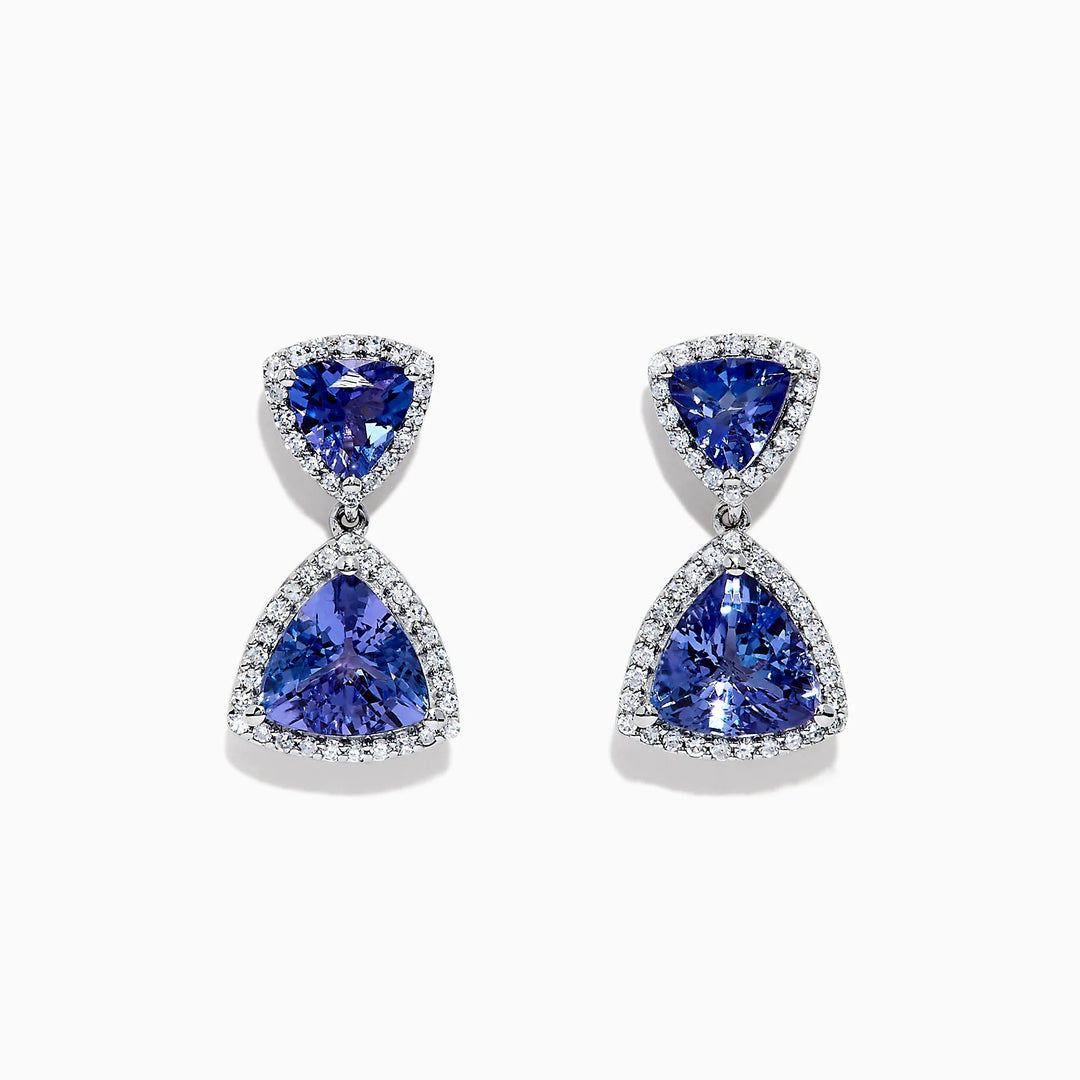 Kaia - Tanzanite Earrings - Raphana Jewellery