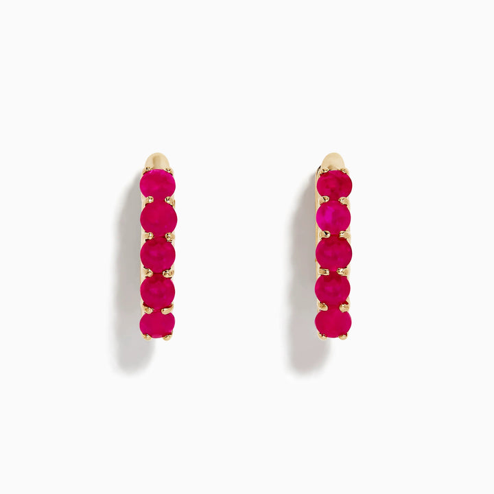 Layla - Ruby Earrings - Raphana Jewellery