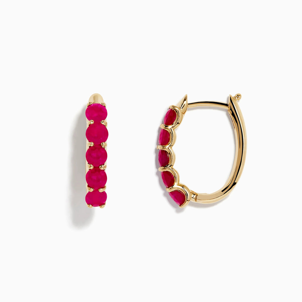 Layla - Ruby Earrings - Raphana Jewellery