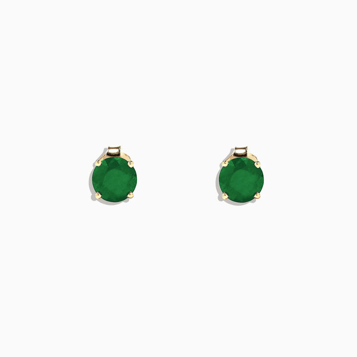 Martha - Emerald Stud Earrings - Raphana Jewellery