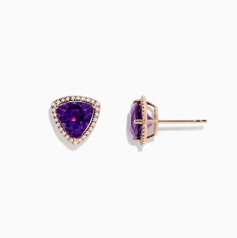 Millie - Amethyst Earrings - Raphana Jewellery