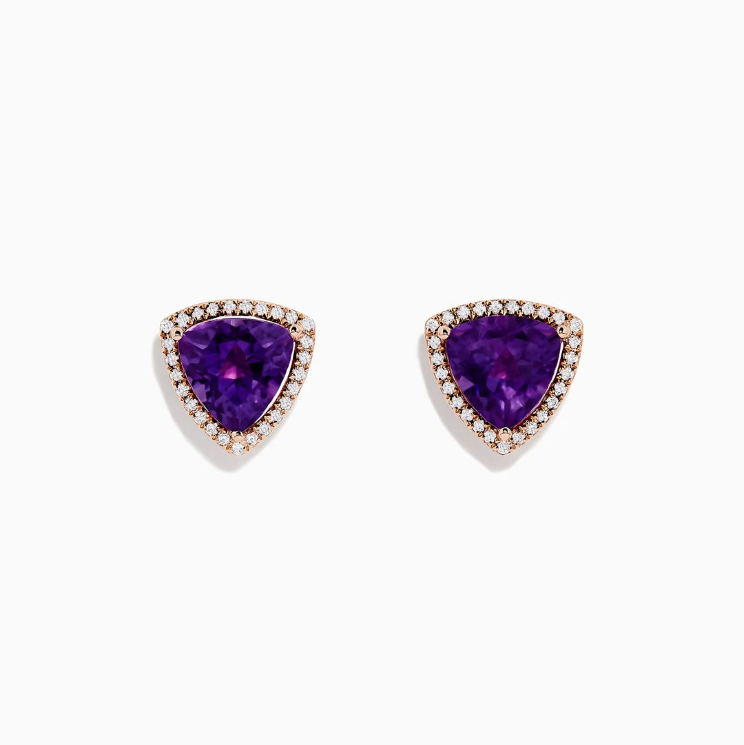 Millie - Amethyst Earrings - Raphana Jewellery