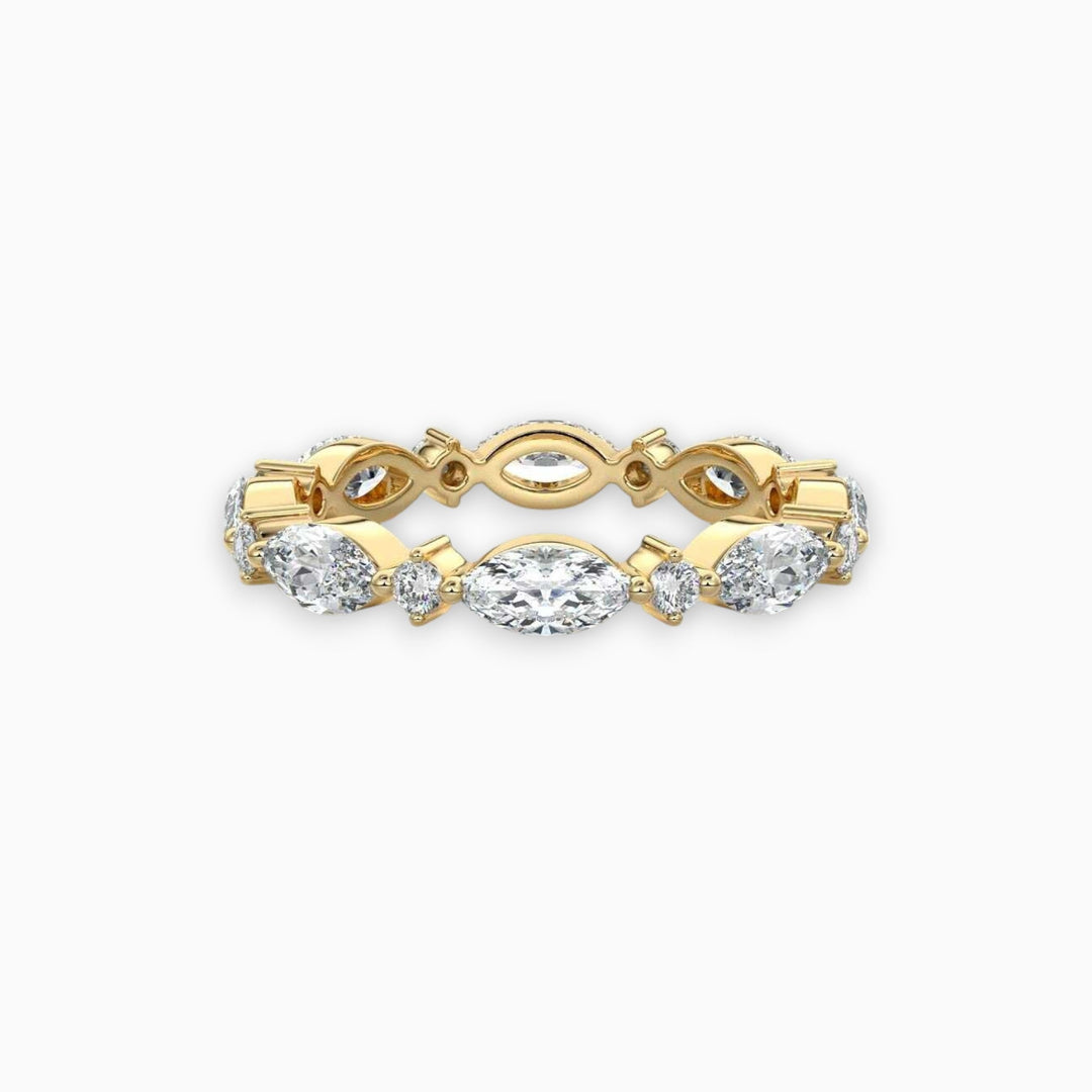 Summer Wedding Band - Lab Grown - Raphana Jewellery