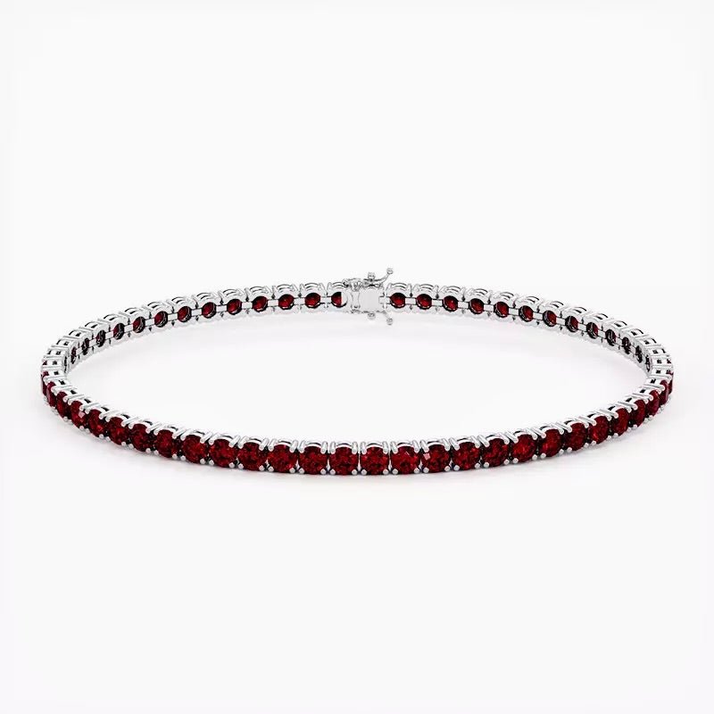 Tennis Bracelet - Ruby - Raphana Jewellery