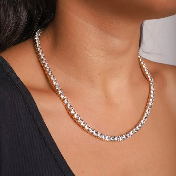 Tennis Necklace - Moissanite - Raphana Jewellery