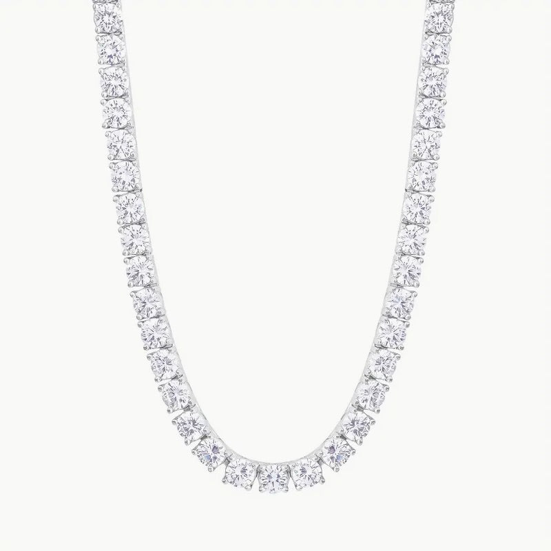 Tennis Necklace - Moissanite - Raphana Jewellery