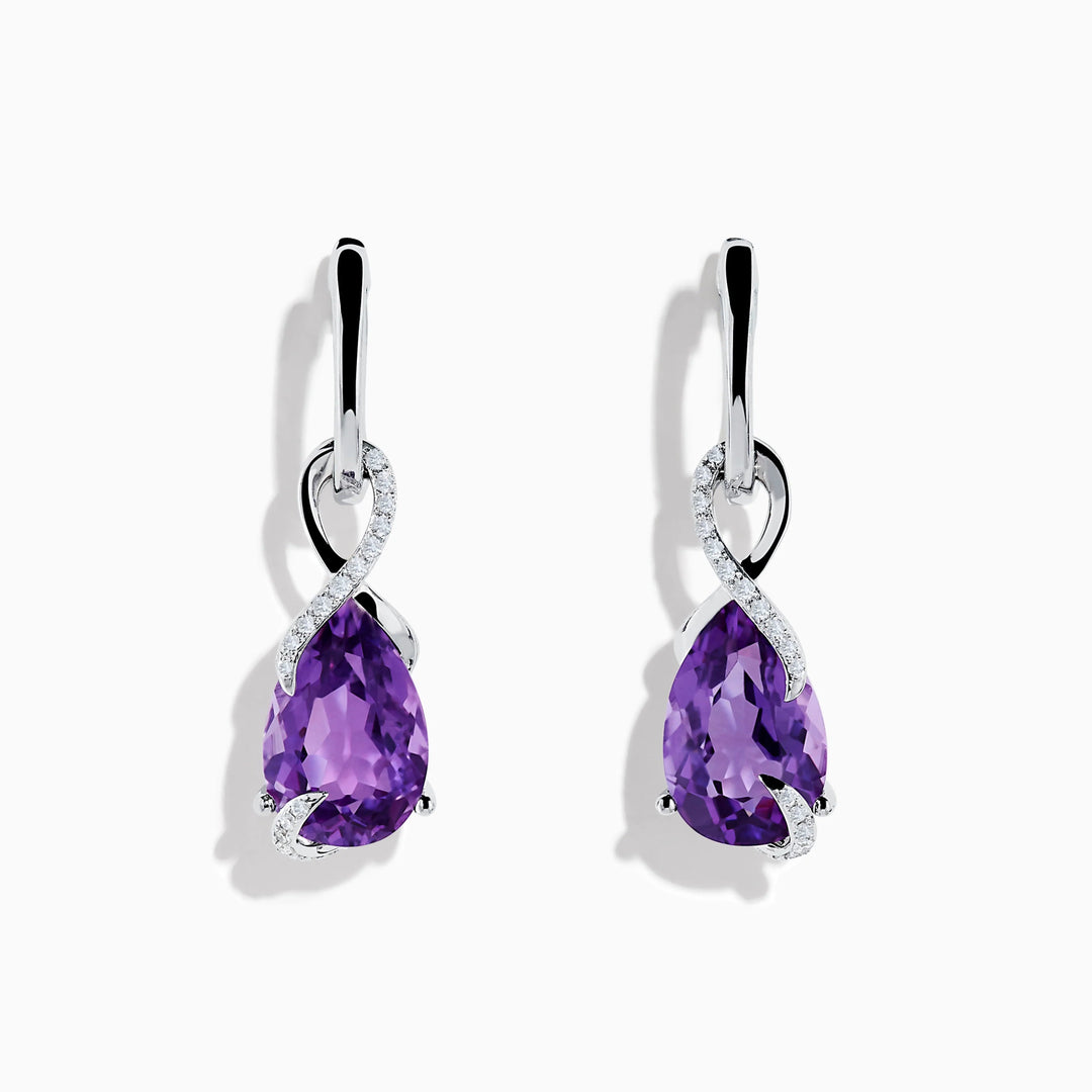 Violet - Amethyst Earrings - Raphana Jewellery