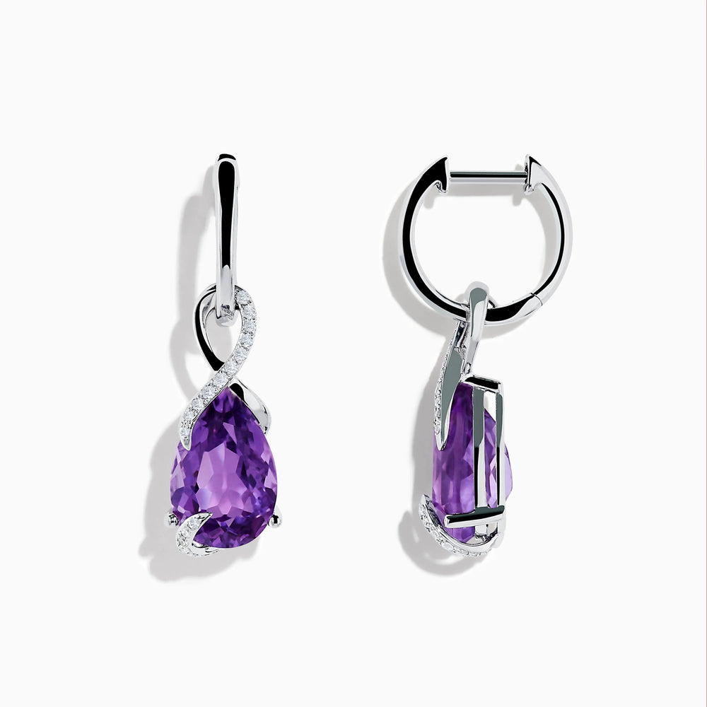 Violet - Amethyst Earrings - Raphana Jewellery