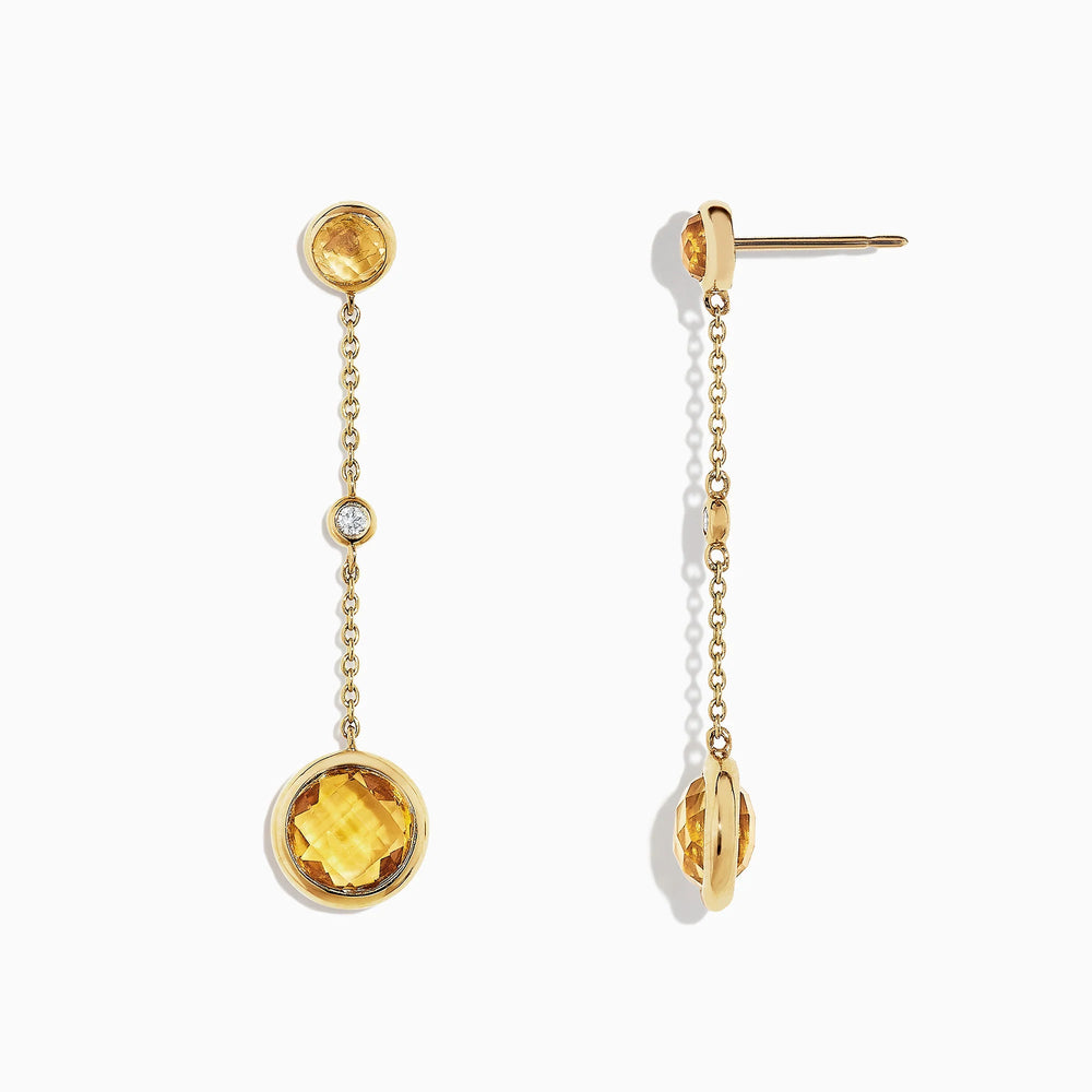 Vivian - Citrine Earrings - Raphana Jewellery