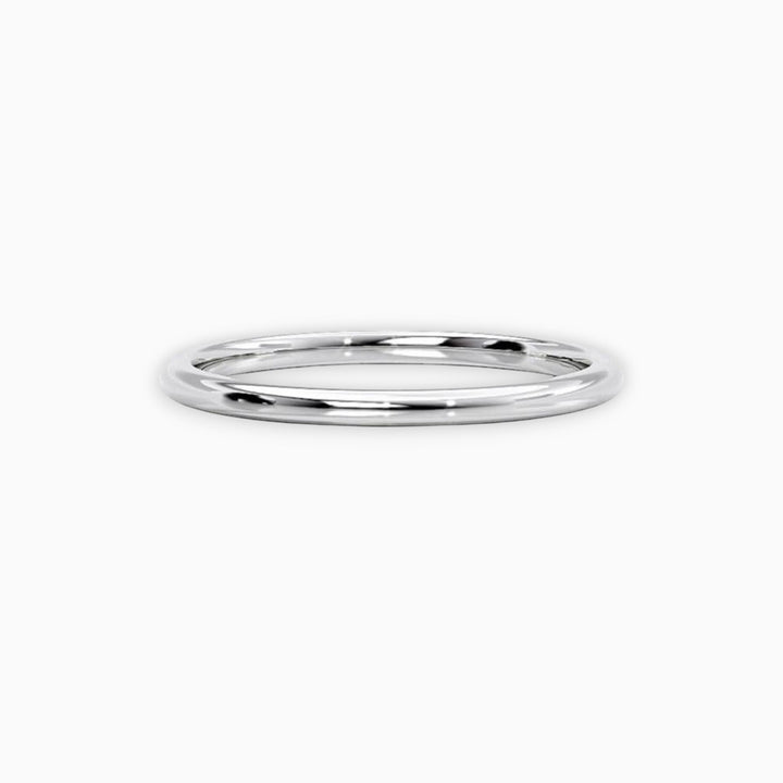 White Gold Elegant Band 14K 2mm - 10mm - Raphana Jewellery