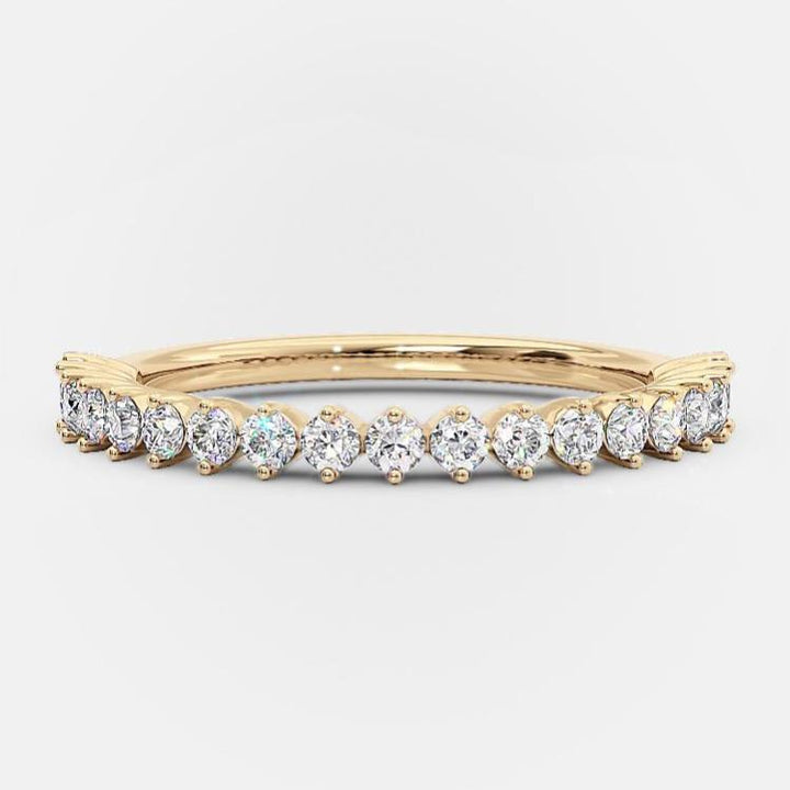 0.20Ct Walker Hill Unique Moissanite Wedding Bands - Raphana Jewellery