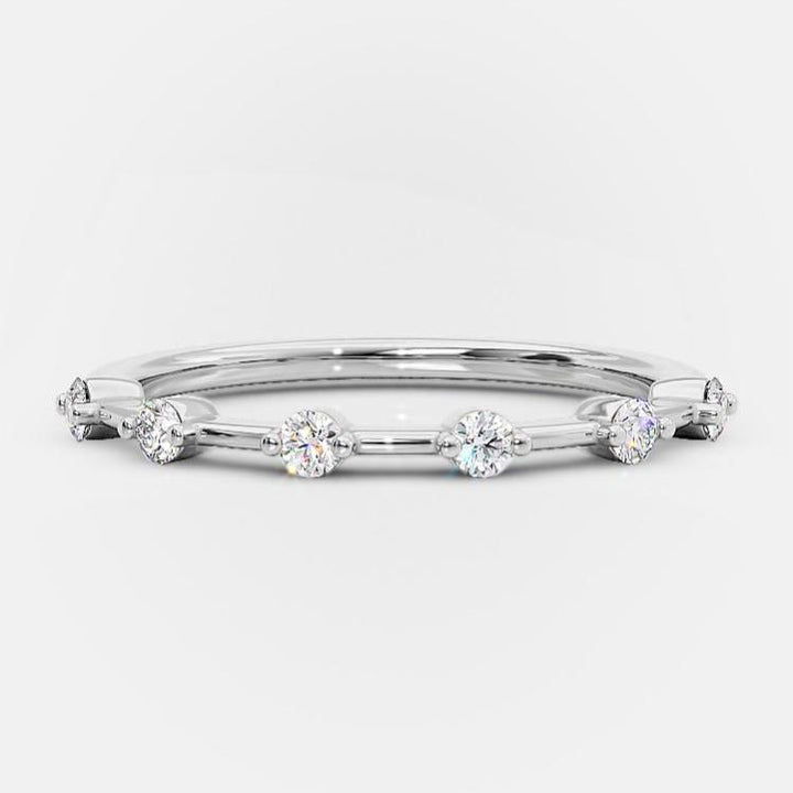 0.60CT Alana Moissanite Wedding Bands