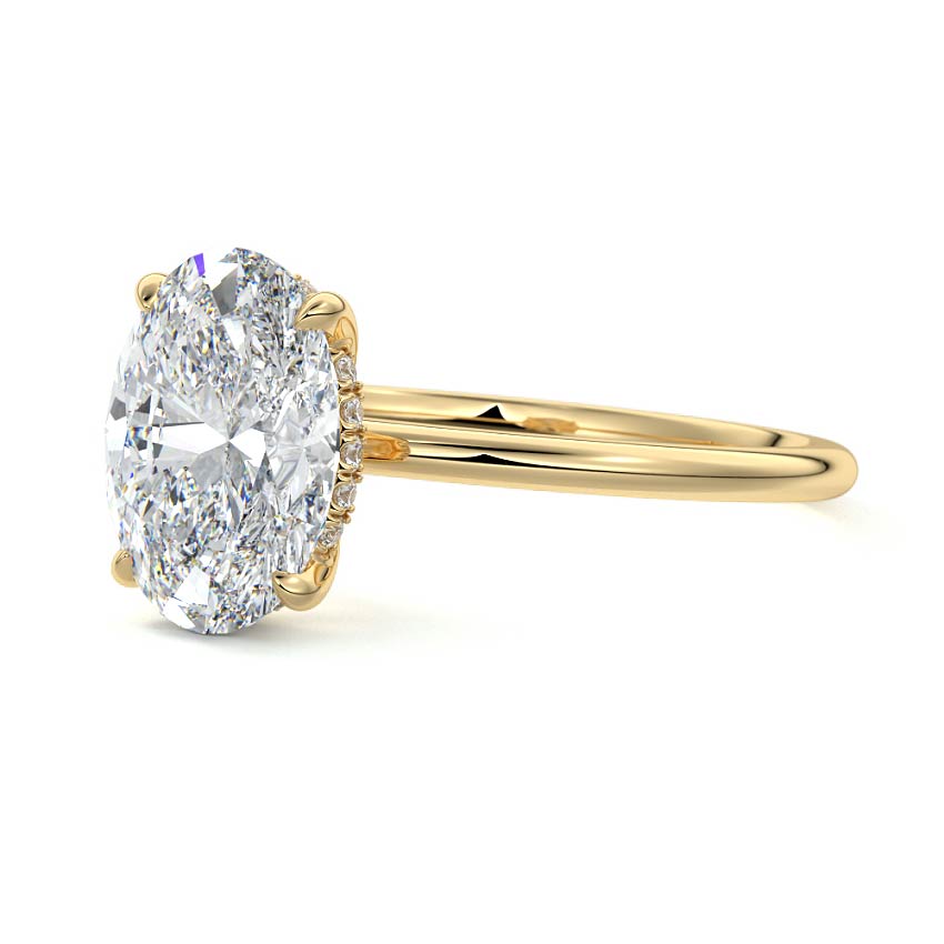 1.5 CT Lavigne Lab-Grown Oval Engagement Ring - Raphana Jewellery