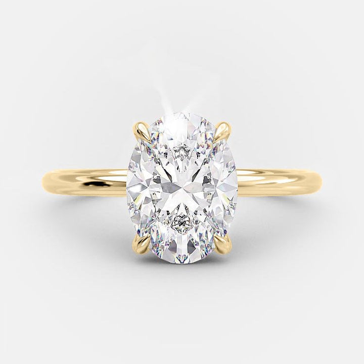 1.5 CT Lavigne Lab-Grown Oval Engagement Ring - Raphana Jewellery