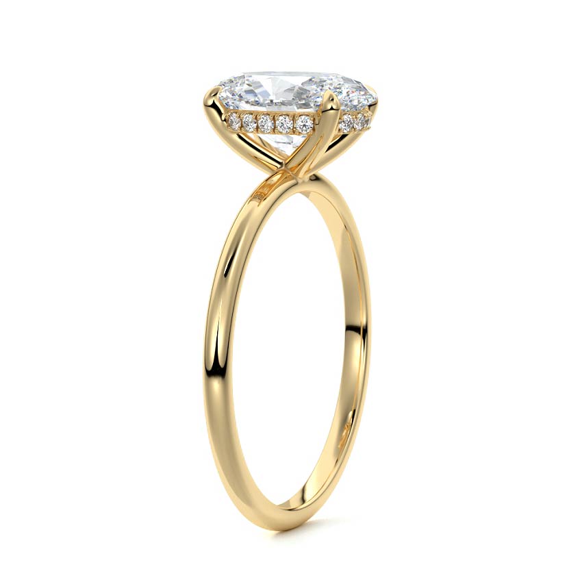 1.5 CT Lavigne Lab-Grown Oval Engagement Ring - Raphana Jewellery