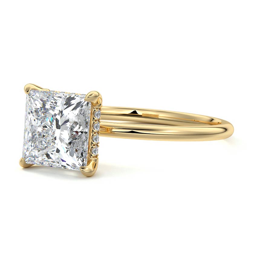 1.5 CT Mia Solitaire Lab-Grown Princess Cut Diamond Ring - Raphana Jewellery