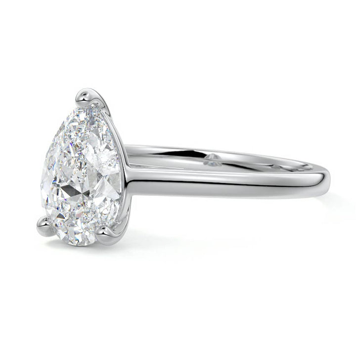 1.5CT Amanda Pear Solitaire Moissanite Ring - Raphana Jewellery