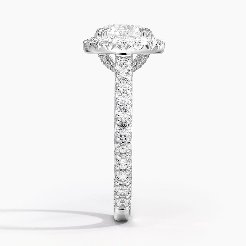 1.5CT Elisabeth Round Halo Lab-Grown Engagement Ring - Raphana Jewellery