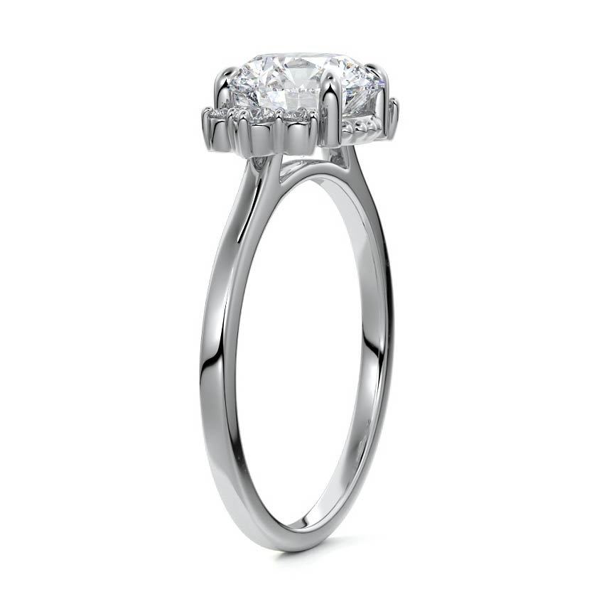 2 Carat Bella Three Stone Moissanite Engagement Rings - Raphana Jewellery