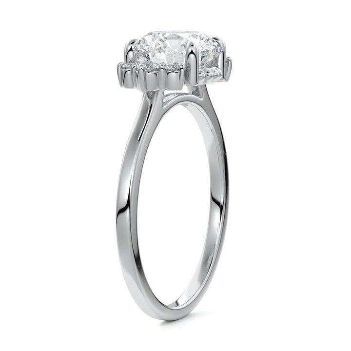 2 Carat Bella Three Stone Moissanite Engagement Rings - Raphana Jewellery