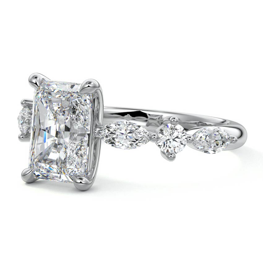 3 Carat Esther Radiant Cut Engagement Ring - Raphana Jewellery