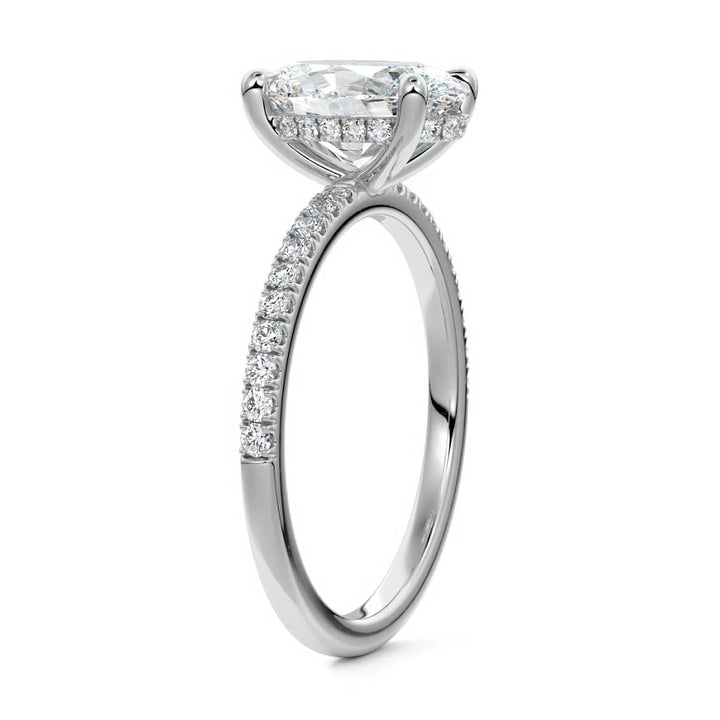 Barbara Oval 1.5CT Moissanite Engagement Ring - Raphana Jewellery