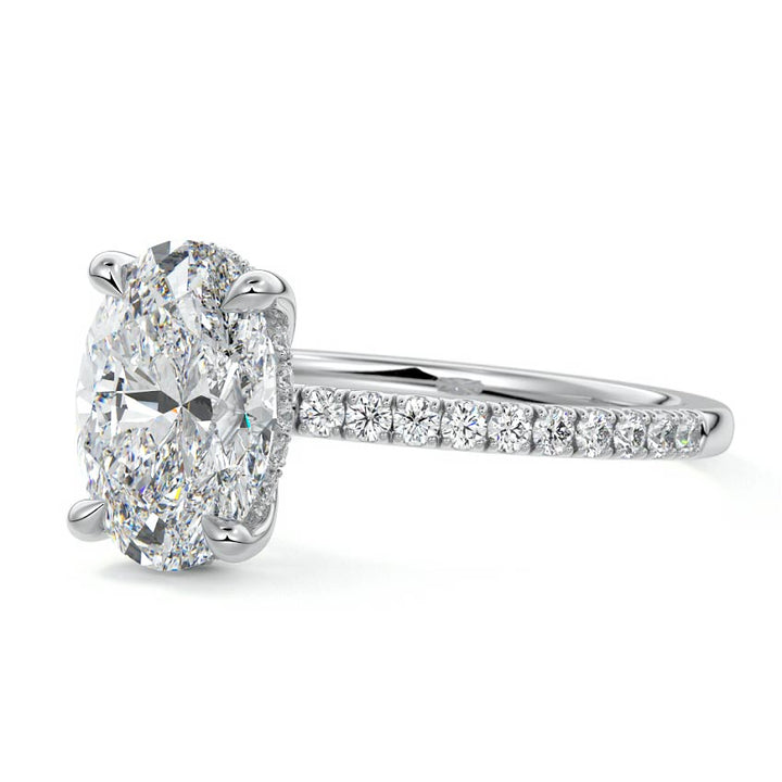 Barbara Oval 1.5CT Moissanite Engagement Ring - Raphana Jewellery