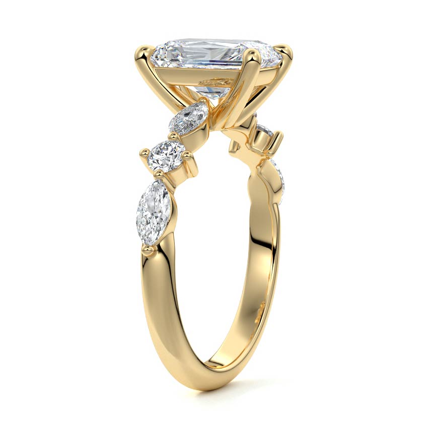 Freya Radiant Cut Engagement Ring - Raphana Jewellery