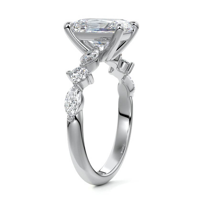 Freya Radiant Cut Engagement Ring - Raphana Jewellery