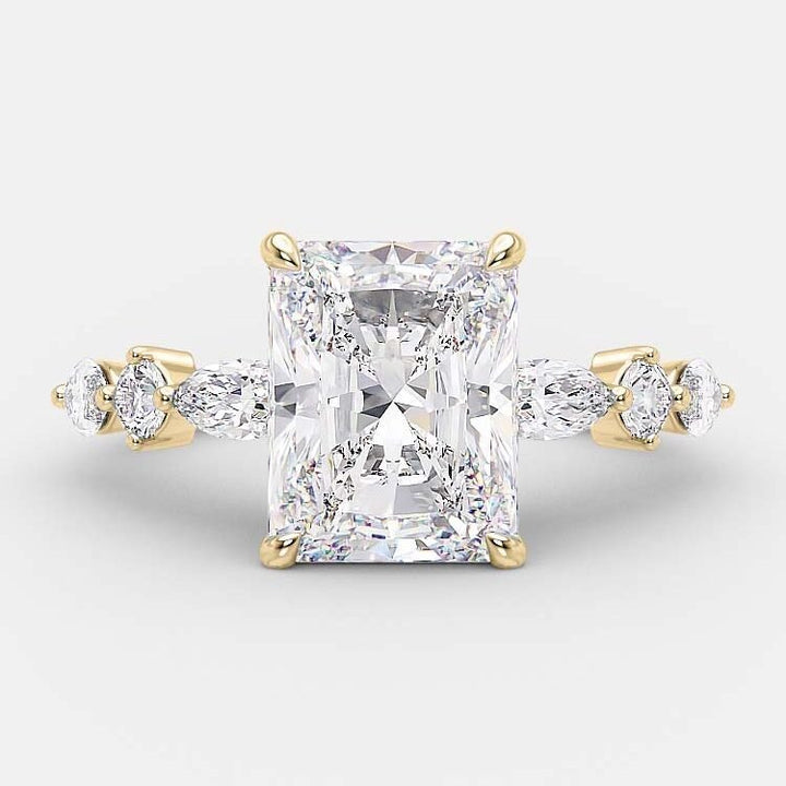 Freya Radiant Cut Engagement Ring - Raphana Jewellery