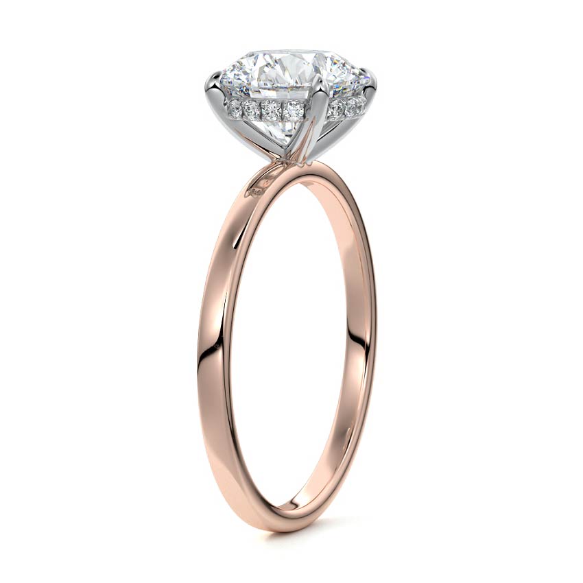 Magnolia Solitaire Engagement Ring - Raphana Jewellery