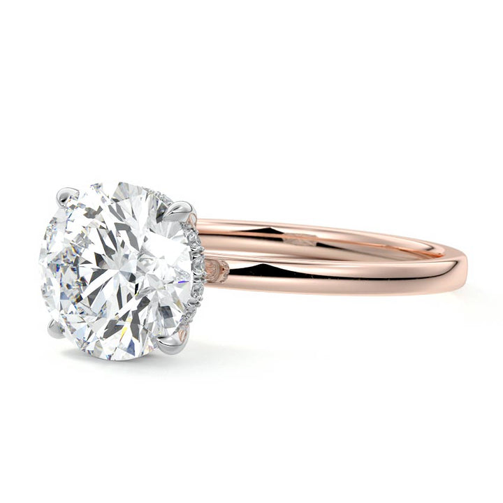 Magnolia Solitaire Engagement Ring - Raphana Jewellery