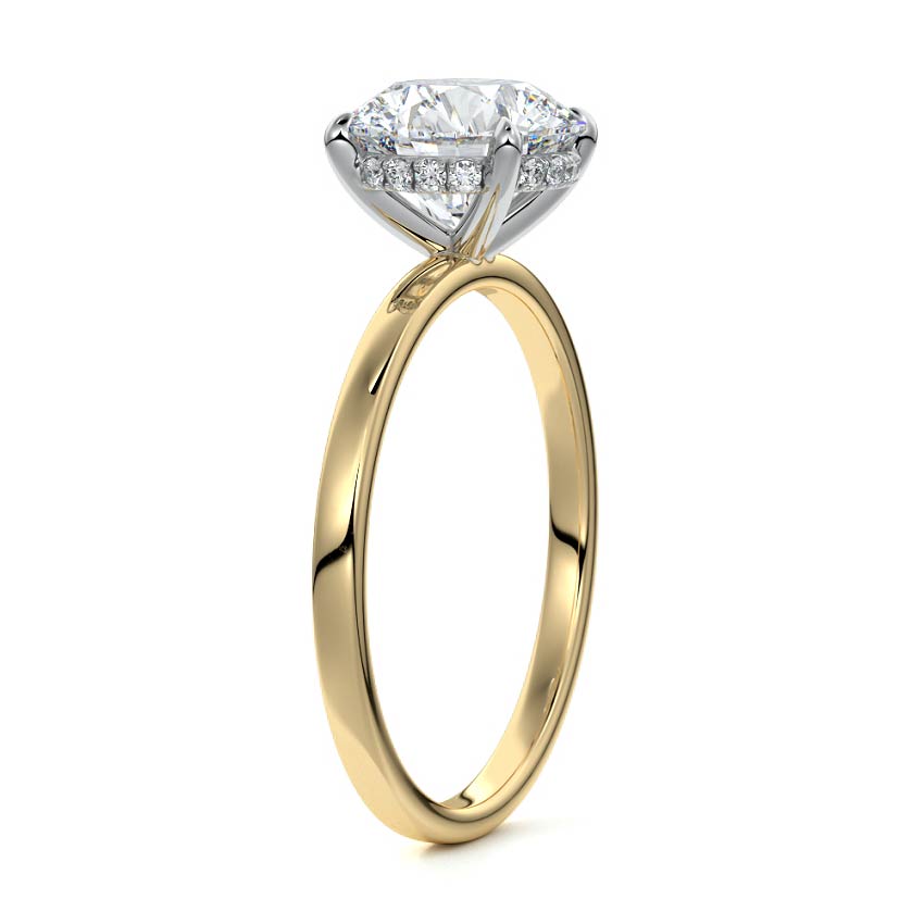 Milly Petite Solitaire Diamond Ring - Raphana Jewellery